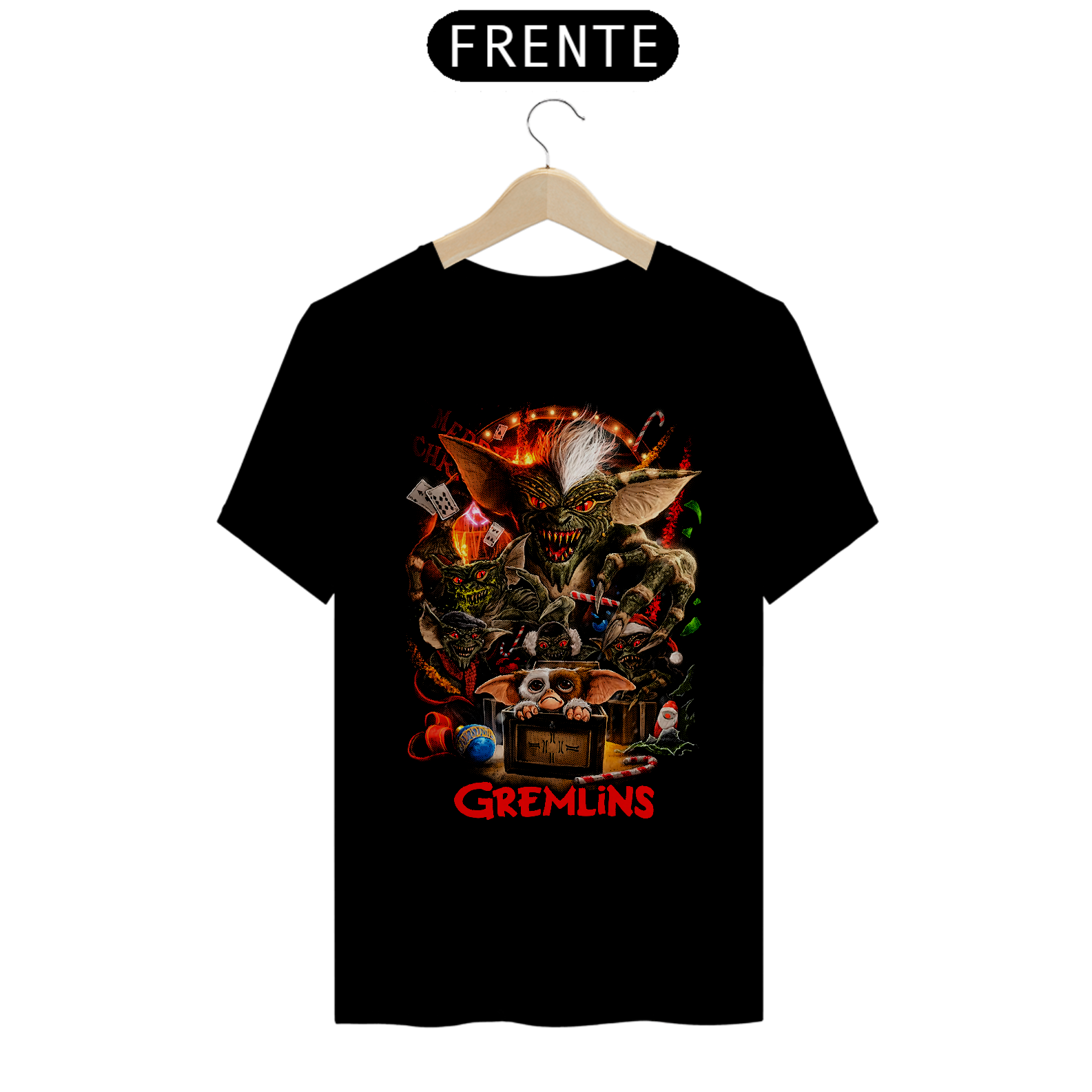 Camiseta Gremlins - Merry Christimas