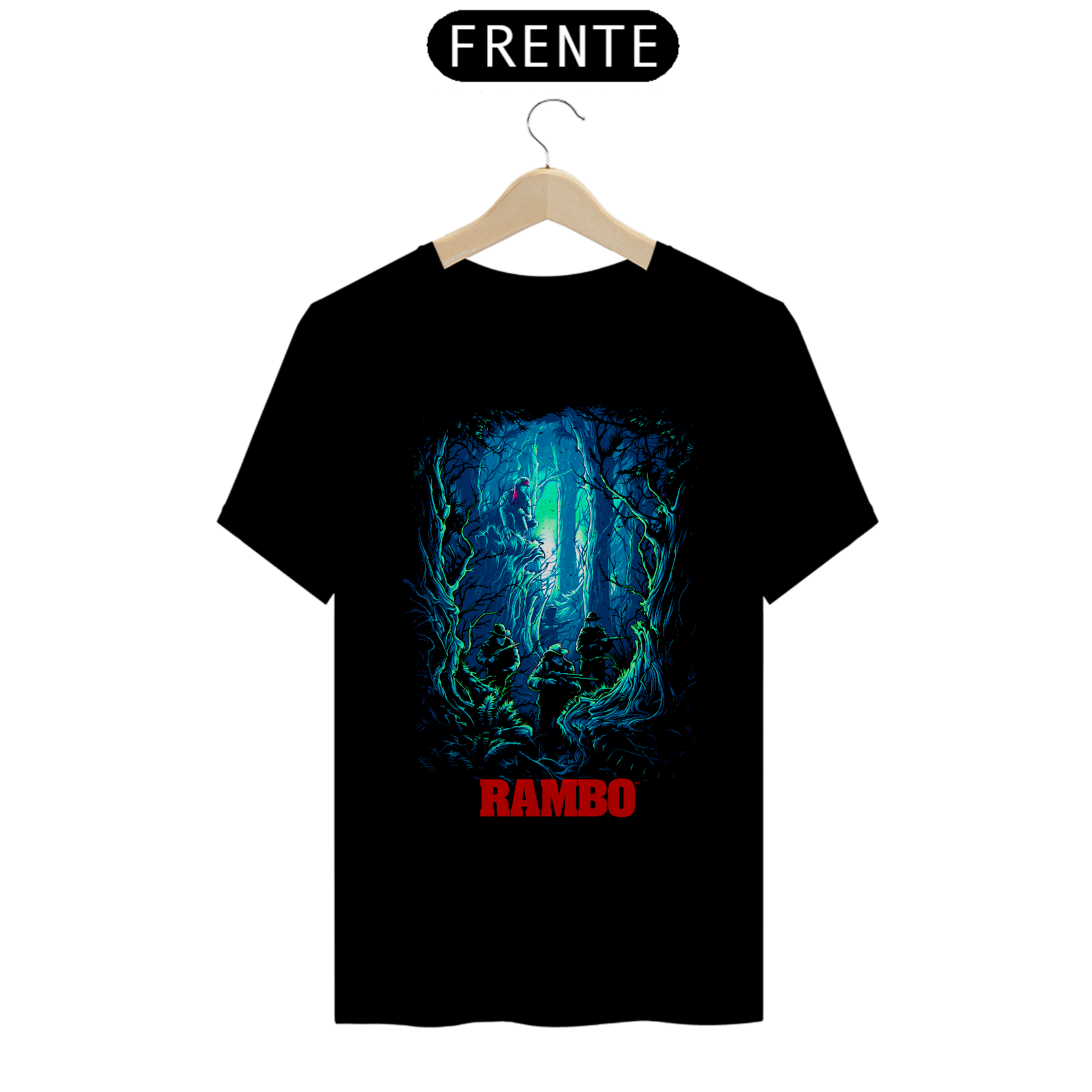Camiseta Rambo - Programado para Matar