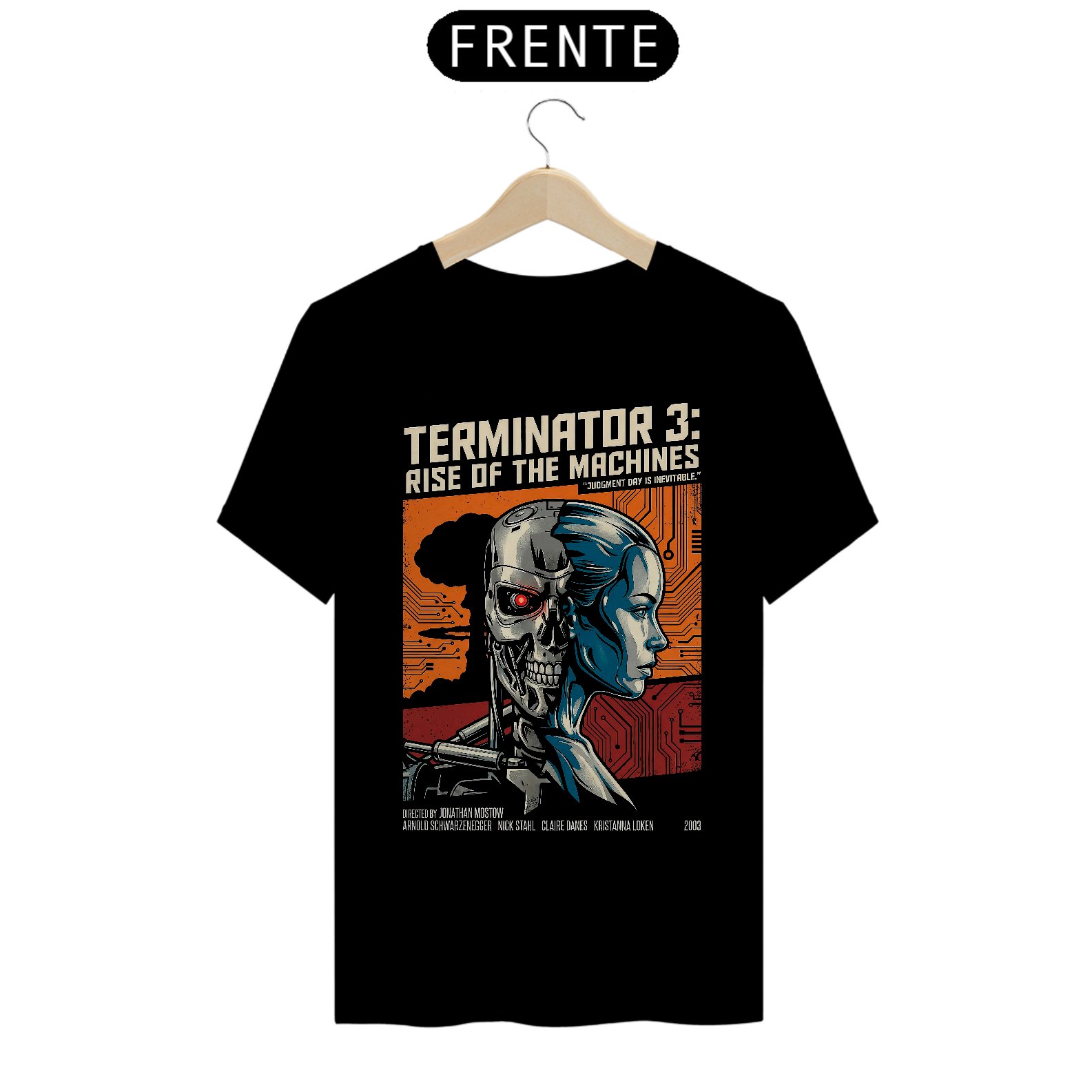 Camiseta O Exterminador do Futuro III - A Rebelião das Máquinas