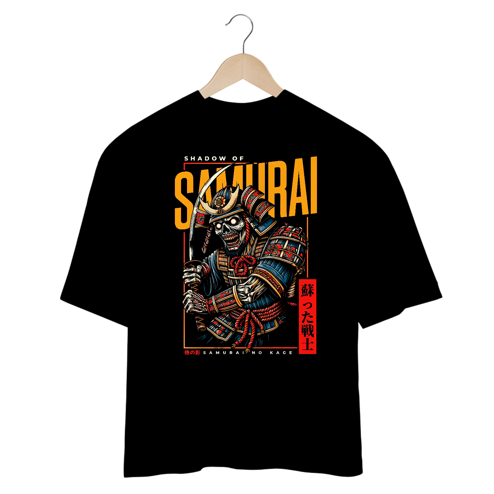 Camiseta Oversized - Shadow of Samurai - Coleção Especial 