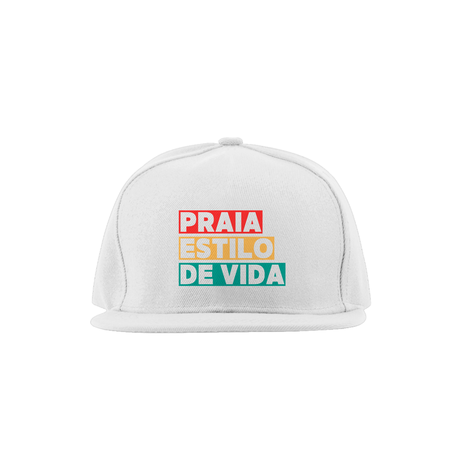 Nome do produto: Boné Aba Reta Praia Estilo de vida