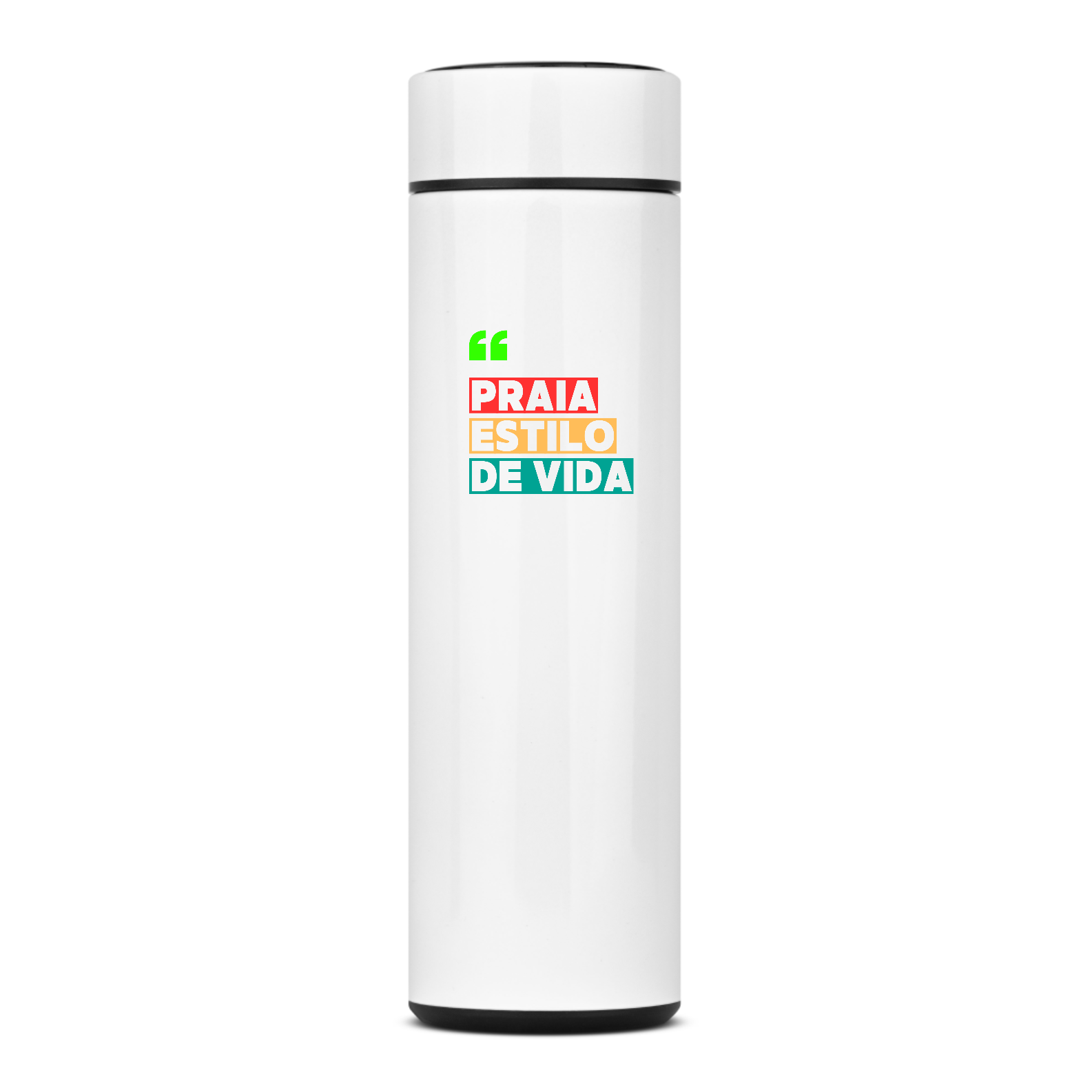 Nome do produto: GARRAFA TERMICA Praia estilo de vida