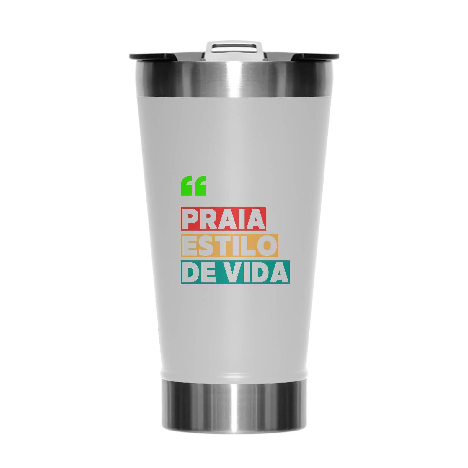 Nome do produto: COPO TÉRMICO Praia estilo de vida