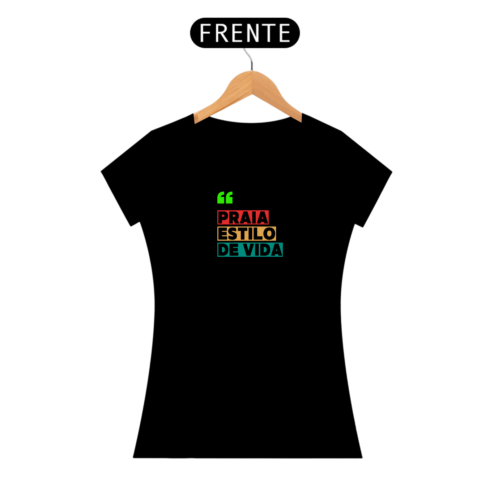 Nome do produto: CAMISETA FEMININA PRAIA ESTILO