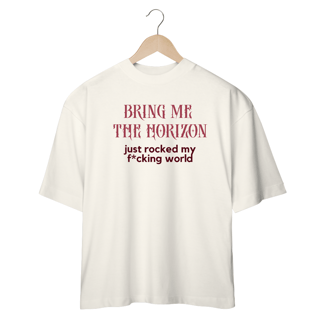 [Oversized] CAMISETA BRING ME THE HORIZON OFF-WHITE