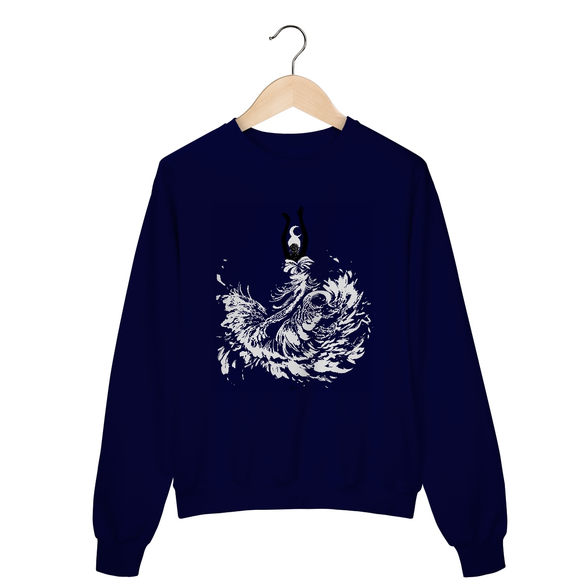 Nome do produto: Moletom Fechado Yemanja branco 