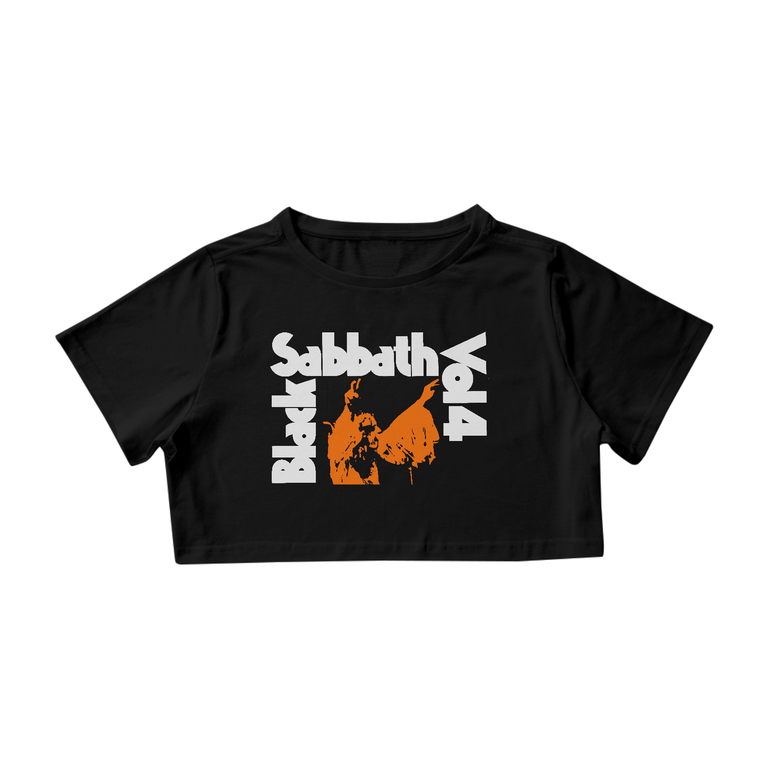 Camisa Cropped Black Sabbath - Vol 4 - Coleção Rock