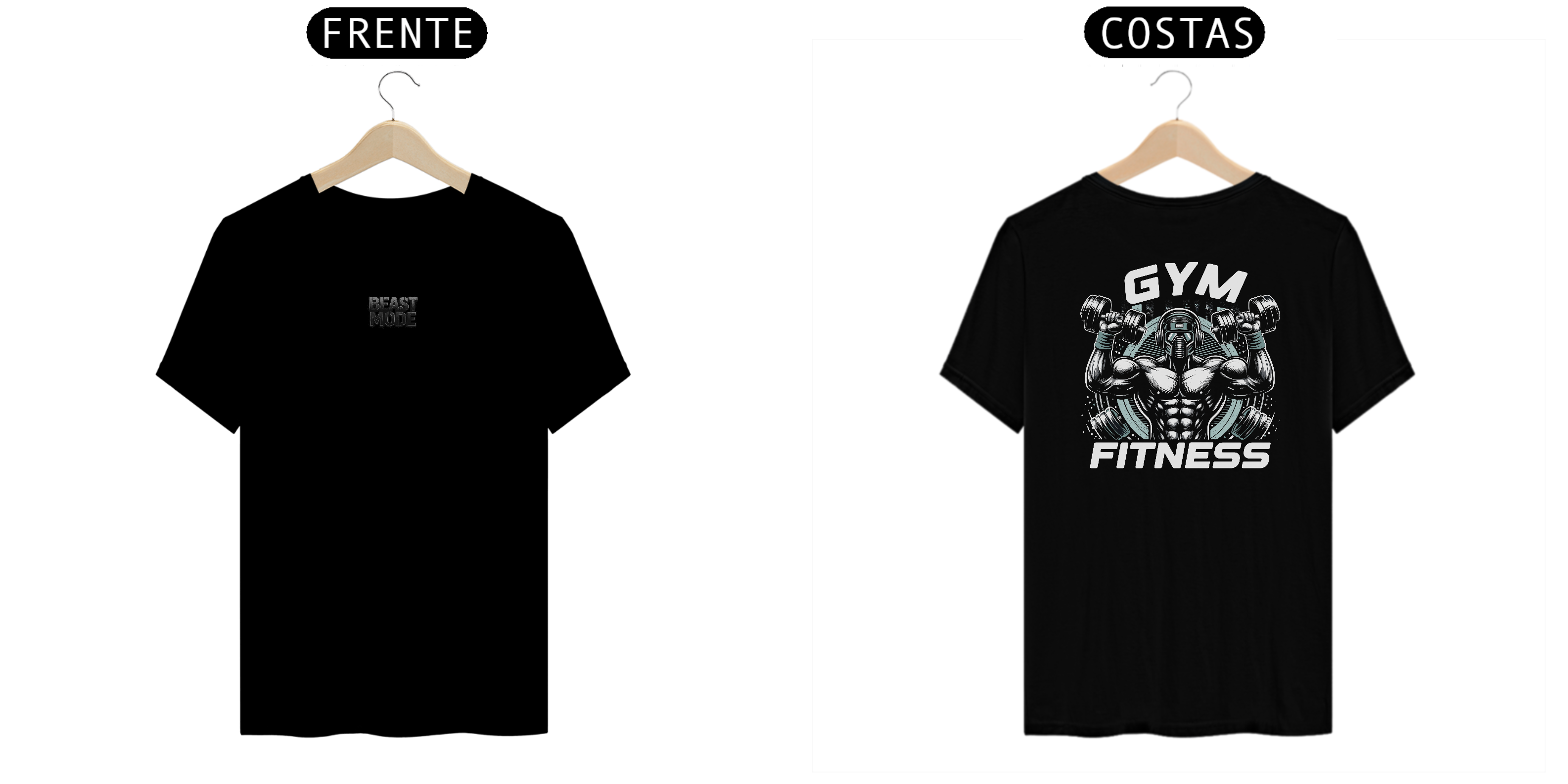 Nome do produto: gym fit t-shirt