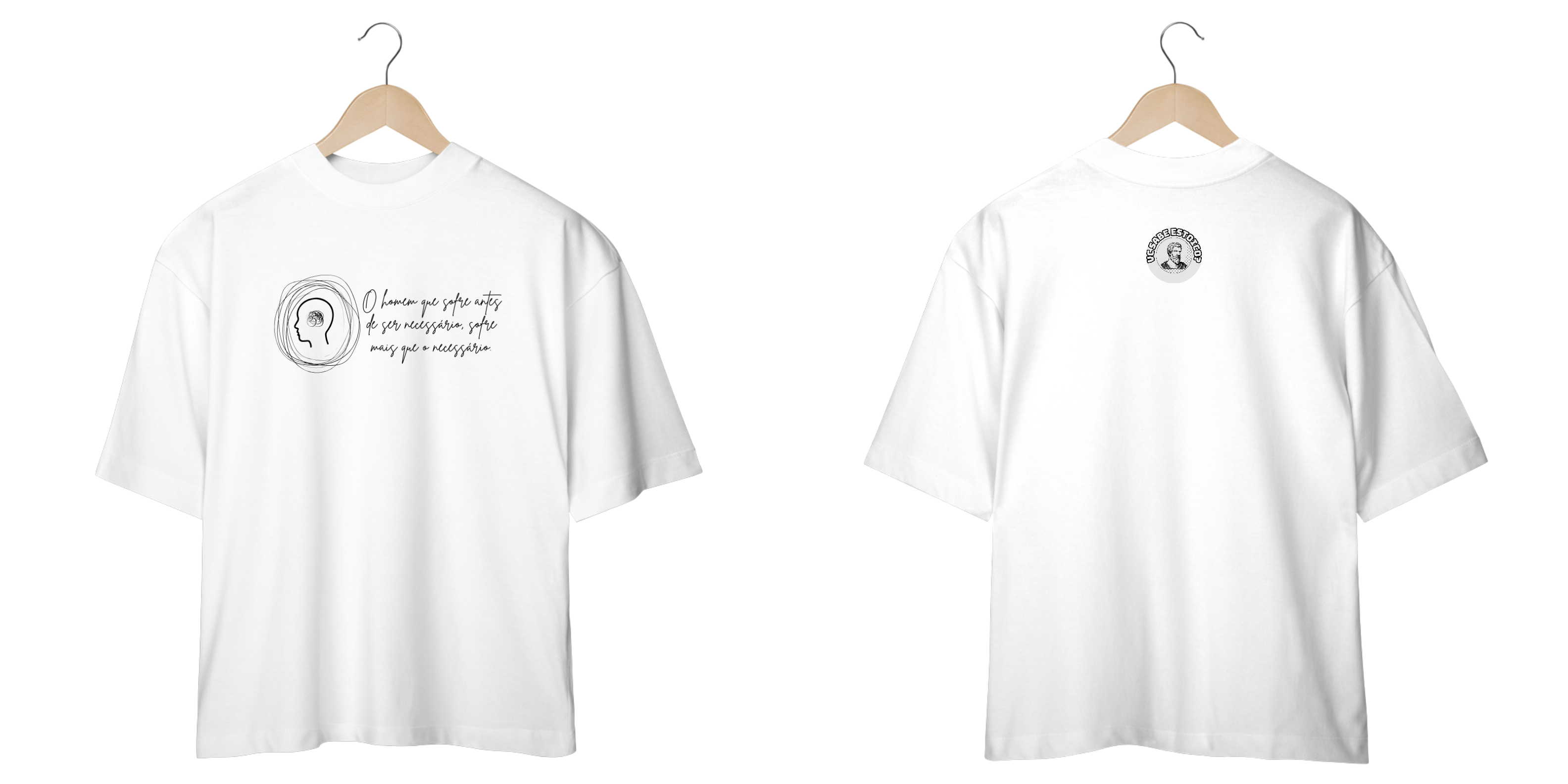 Camiseta Oversized O Homem Que Sofre Antes