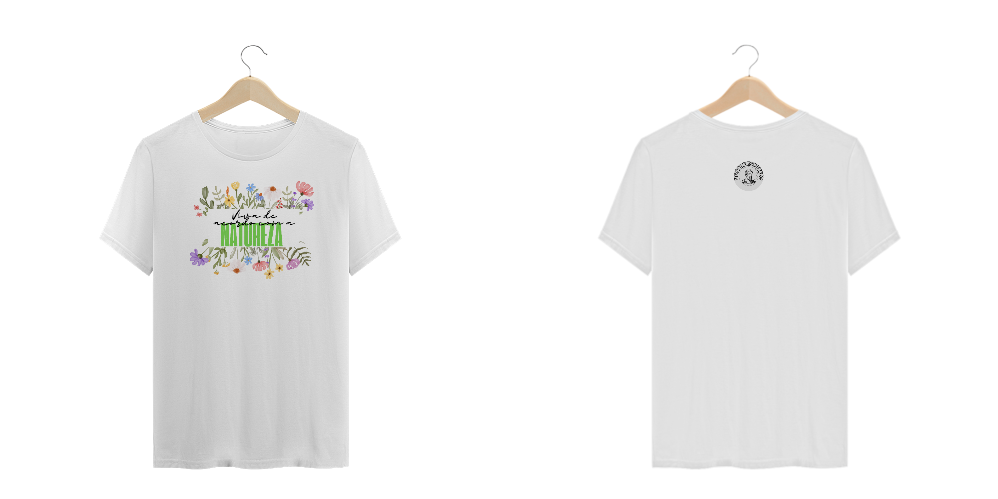 Camiseta T-Shirt Plus Size Viva De Acordo Com A Natureza