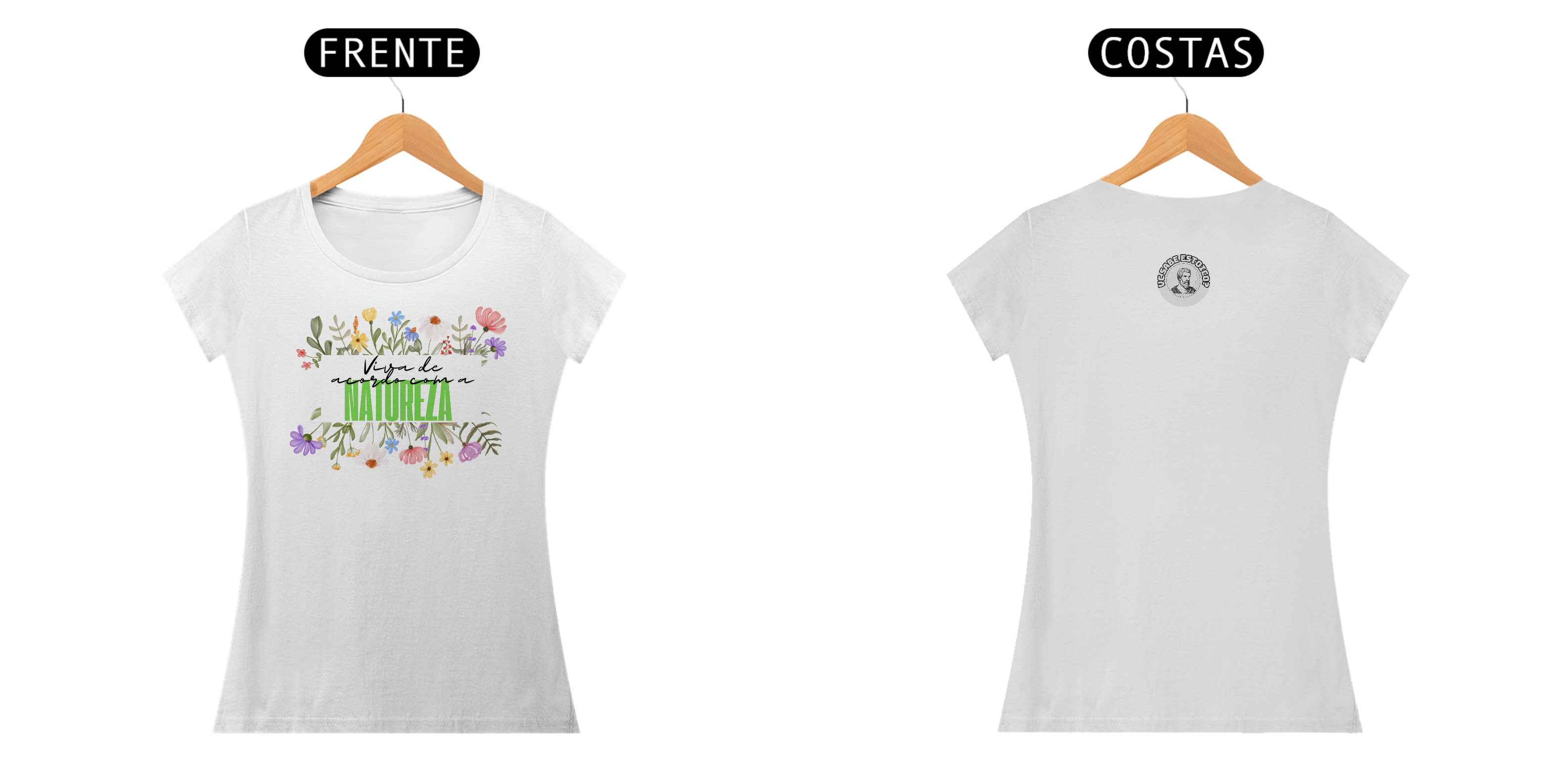 Camiseta Feminina Baby Long Classic Viva De Acordo Com A Natureza