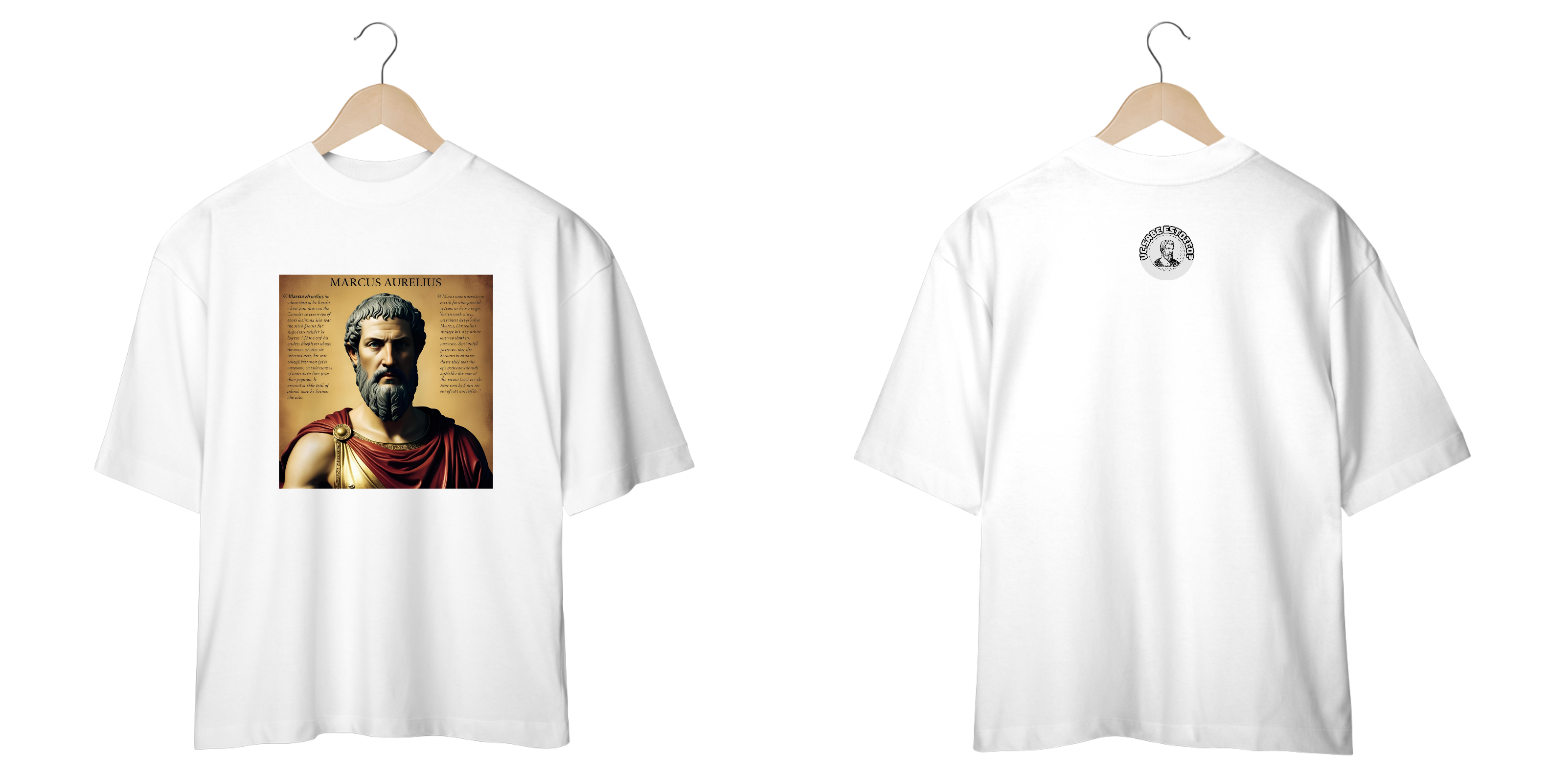 Camiseta Oversized Marcus Aurelius