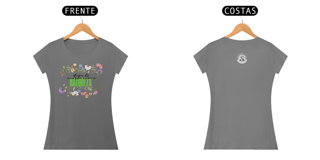 Camiseta Feminina Baby Long Estonada Viva De Acordo Com A Natureza