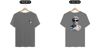 Camiseta T-Shirt Estonada Estátua Pixelizada