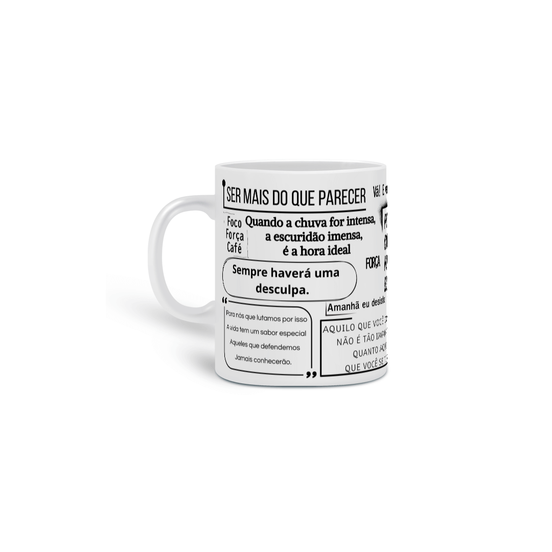 Caneca PCFE frases