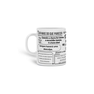 Caneca PCFE frases