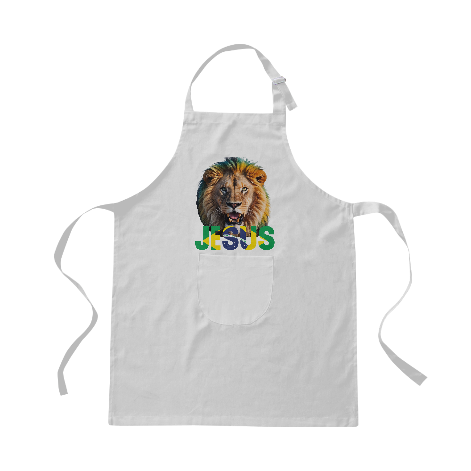 Nome do produto: AVENTAL LEÃO JESUS BRASIL