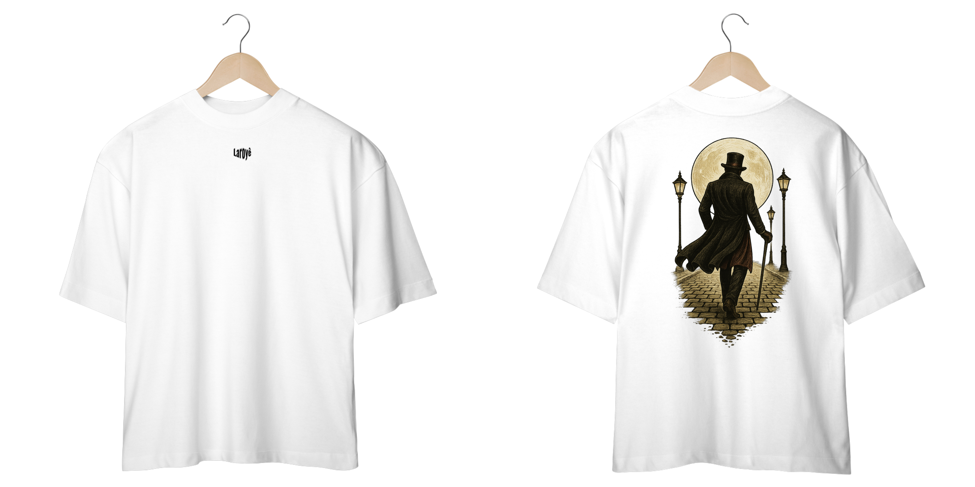 Nome do produto: Camiseta Oversized Exu (branco e off white)