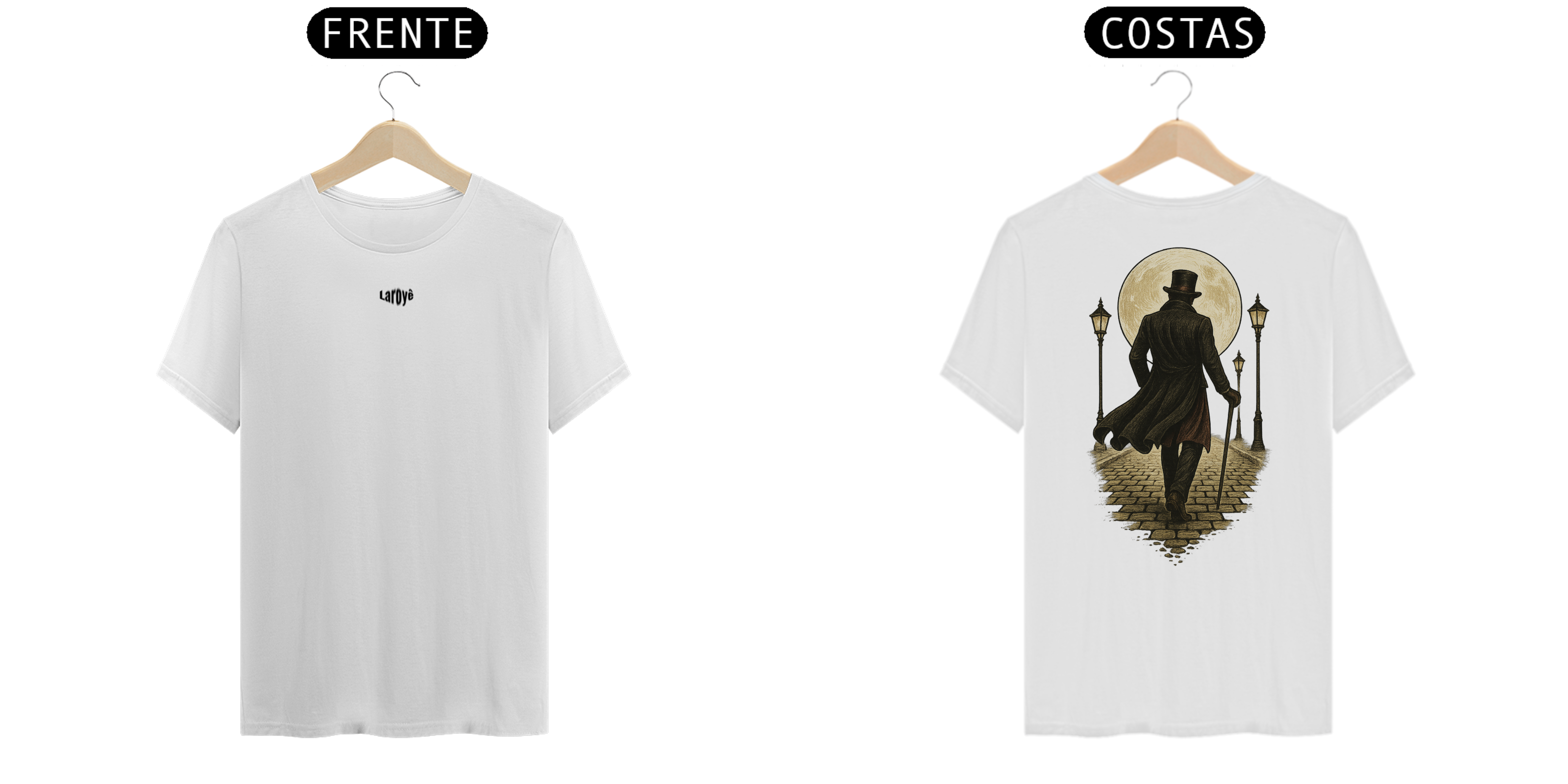 Nome do produto: Camiseta Clássica Exu (branco e off white)
