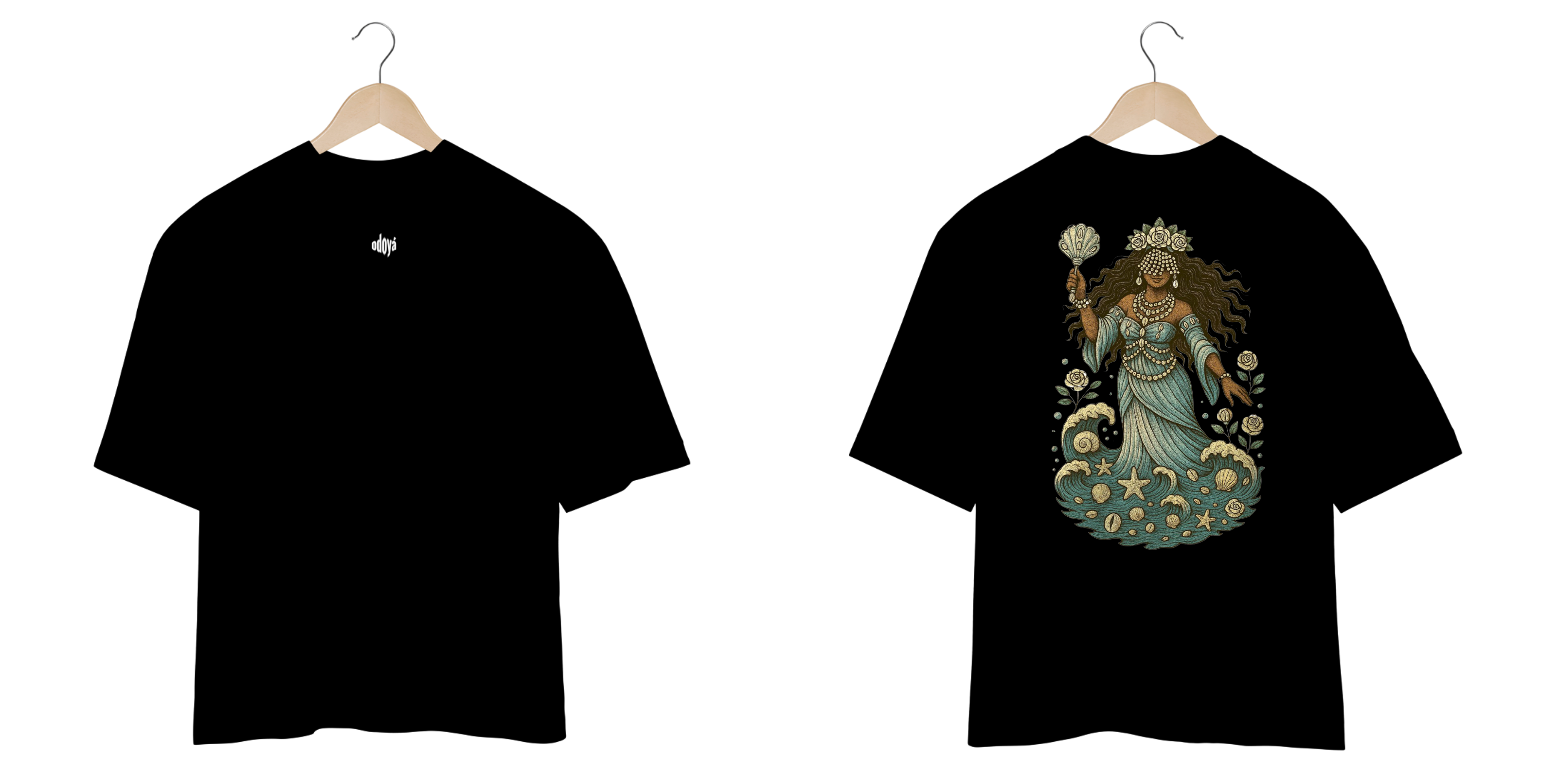 Nome do produto: Camiseta Oversized Iemanjá (cores)