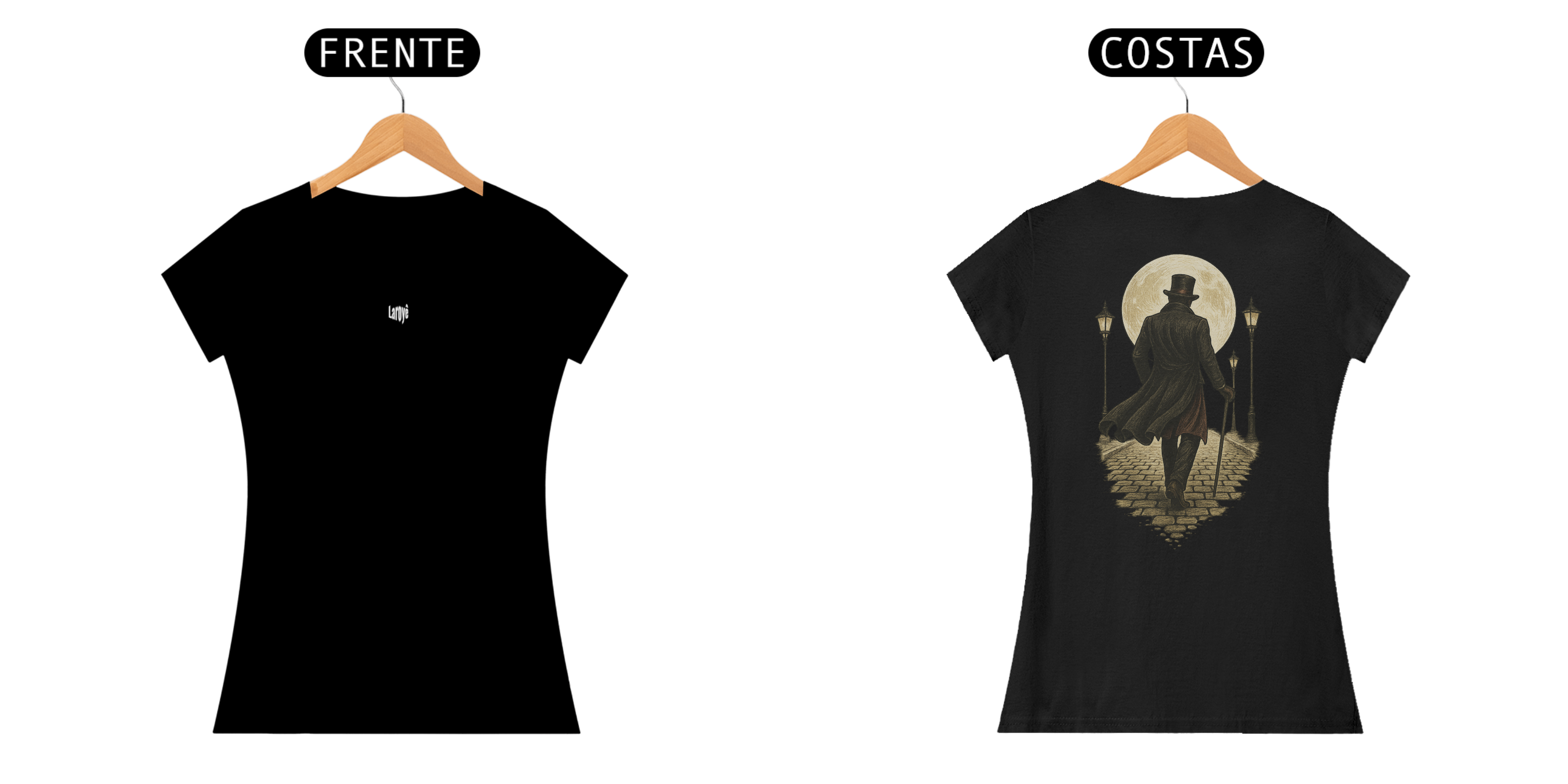 Nome do produto: Camiseta Baby Long Exu (preto)