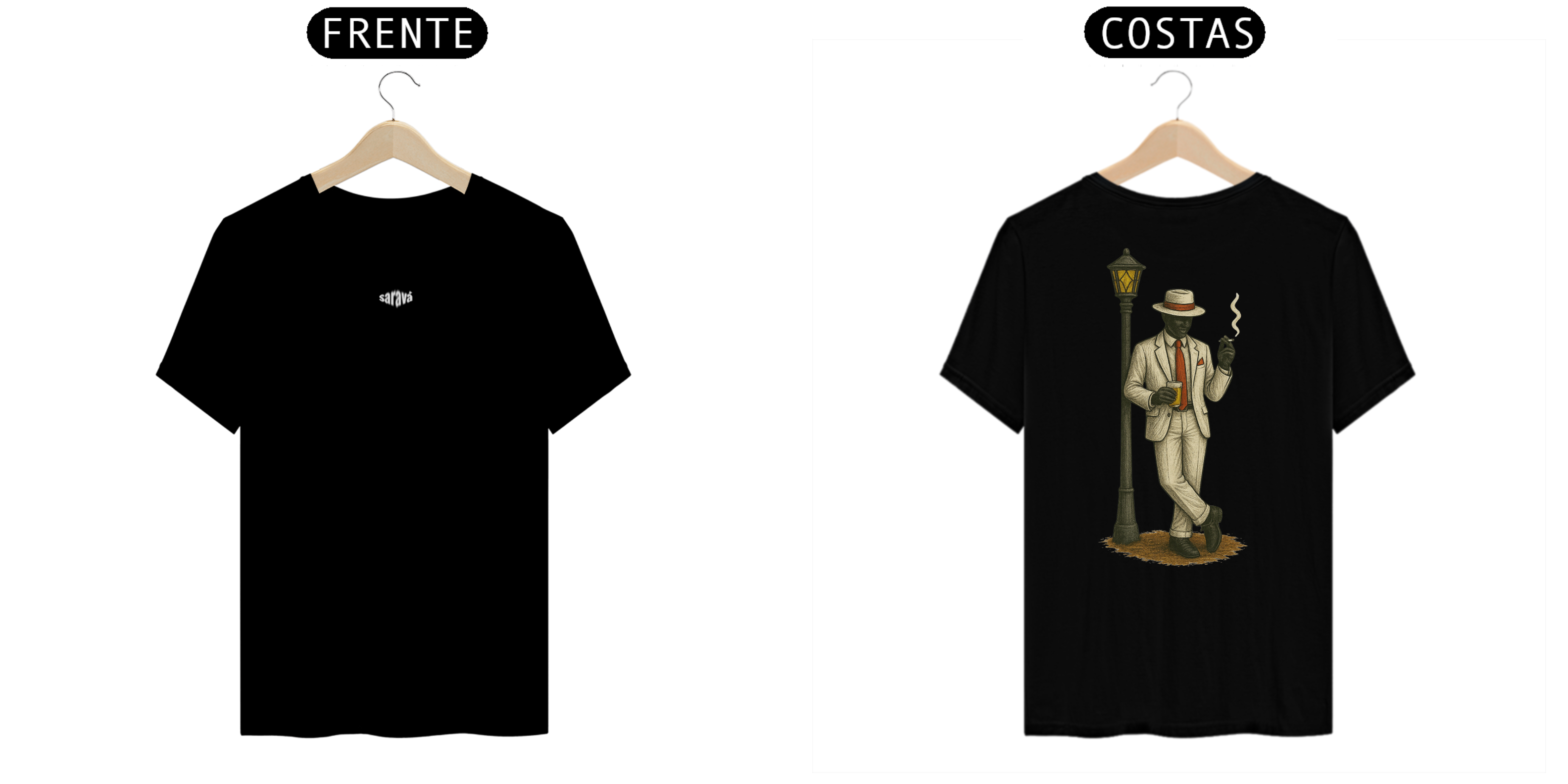 Nome do produto: Camiseta Clássica Zé Pilintra (cores)