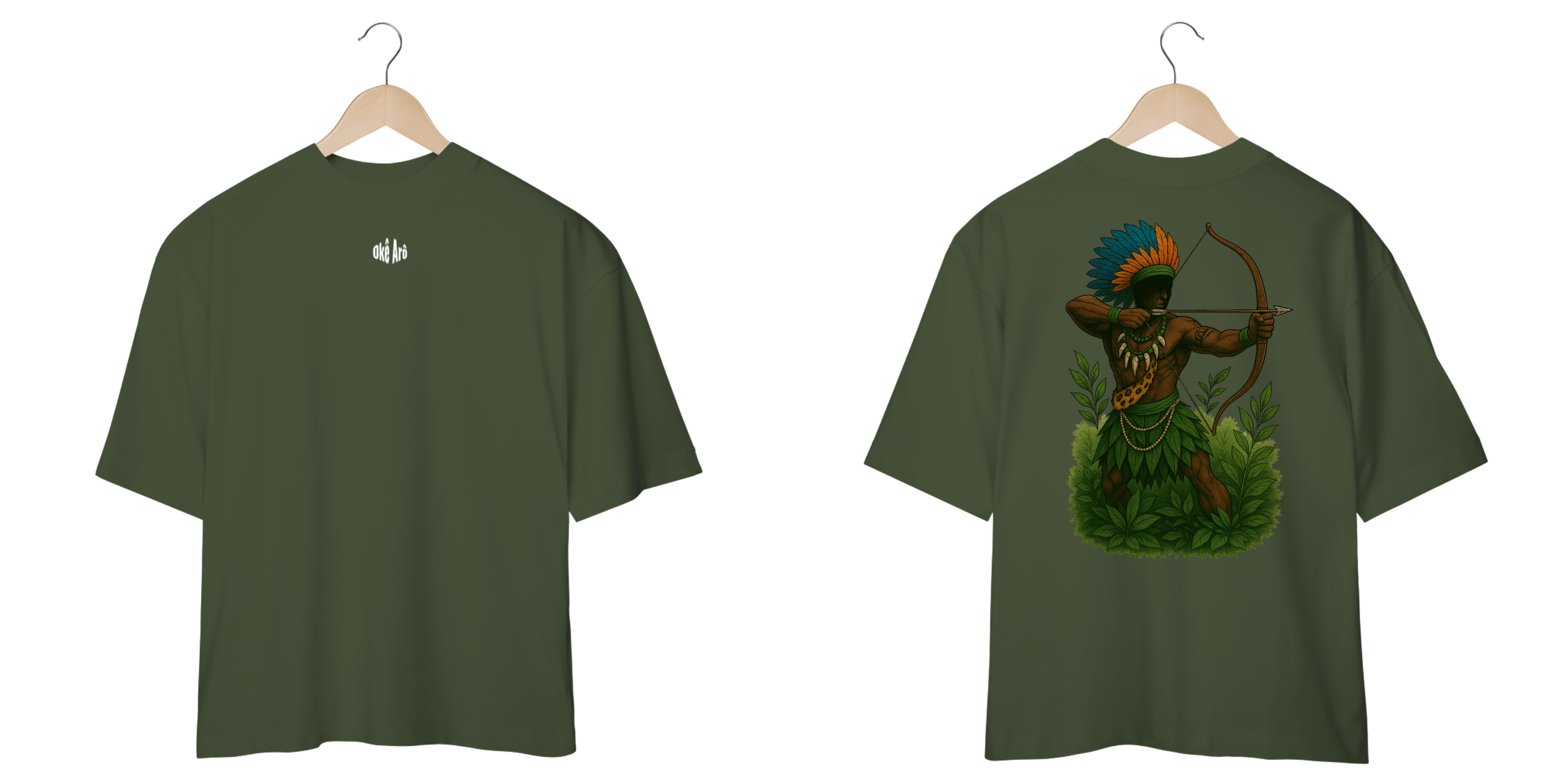 Nome do produto: Camiseta Oversized Oxóssi (cores)