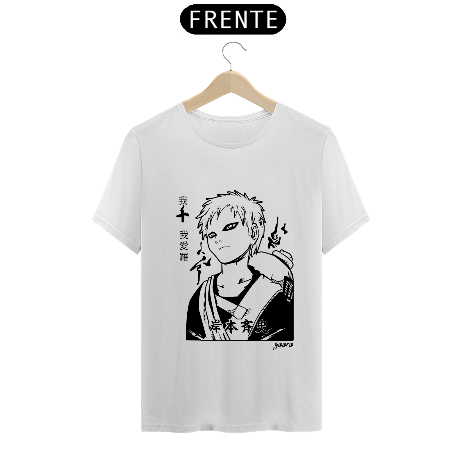 Nome do produto: Camiseta do Gaara – Naruto Shippuden