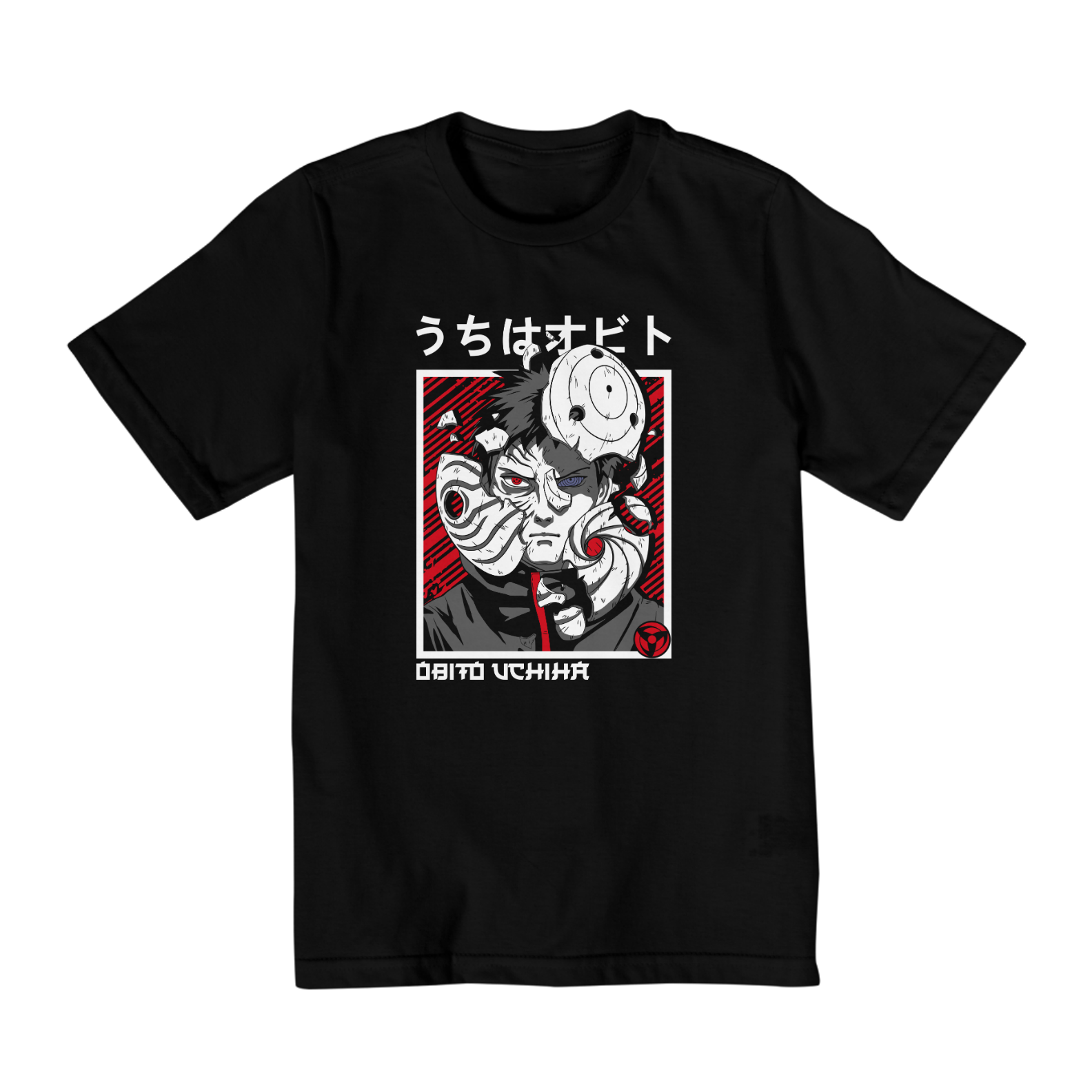 Nome do produto: Camiseta Infantil Obito Uchiha (10 a 14 anos) – Naruto Shippuden