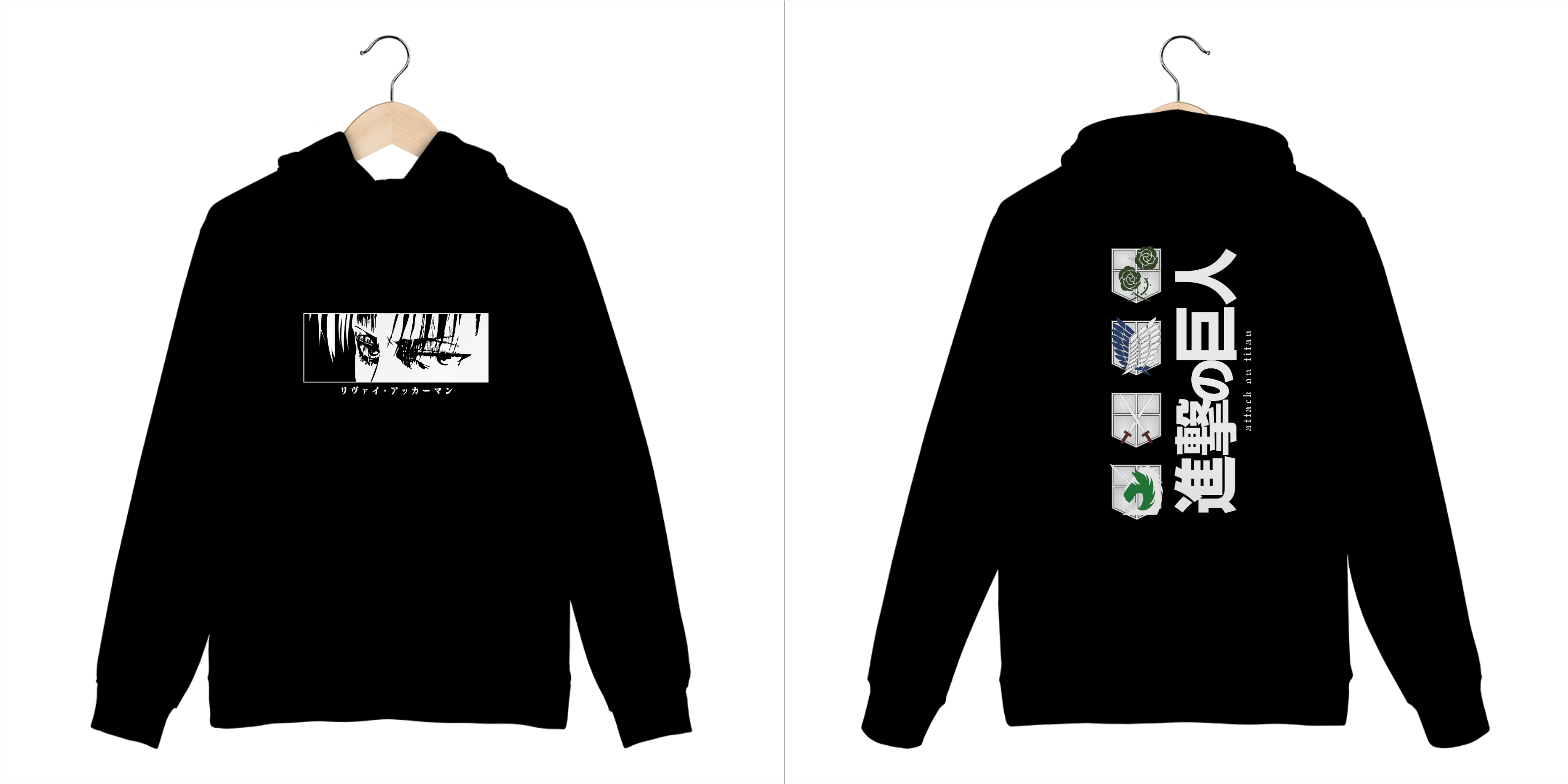 Nome do produto: Moletom do Levi Ackerman – Attack on Titan