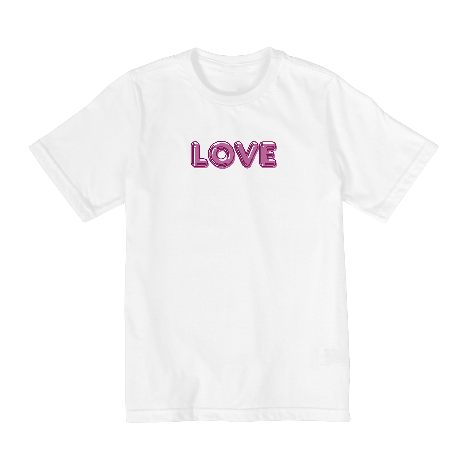 Camiseta Infantil Love Rosa
