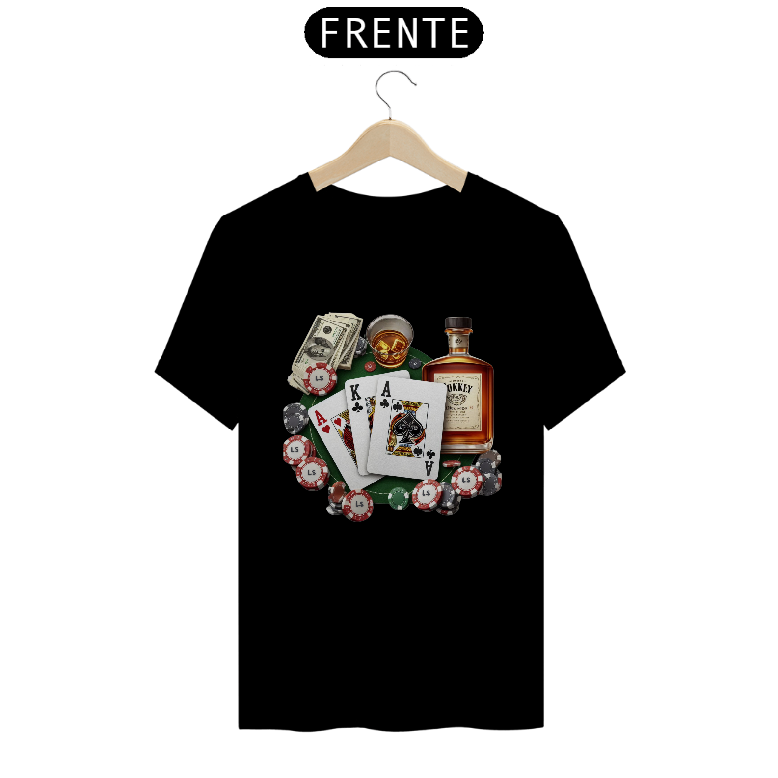 Nome do produto: Camiseta Masculina Poker