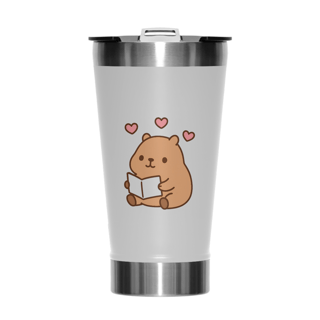 Copo Térmico Capivara lendo
