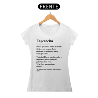 Baby look Definição de Engenheira - Frente