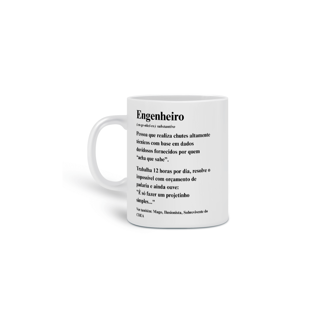 Caneca Definição de Engenheiro