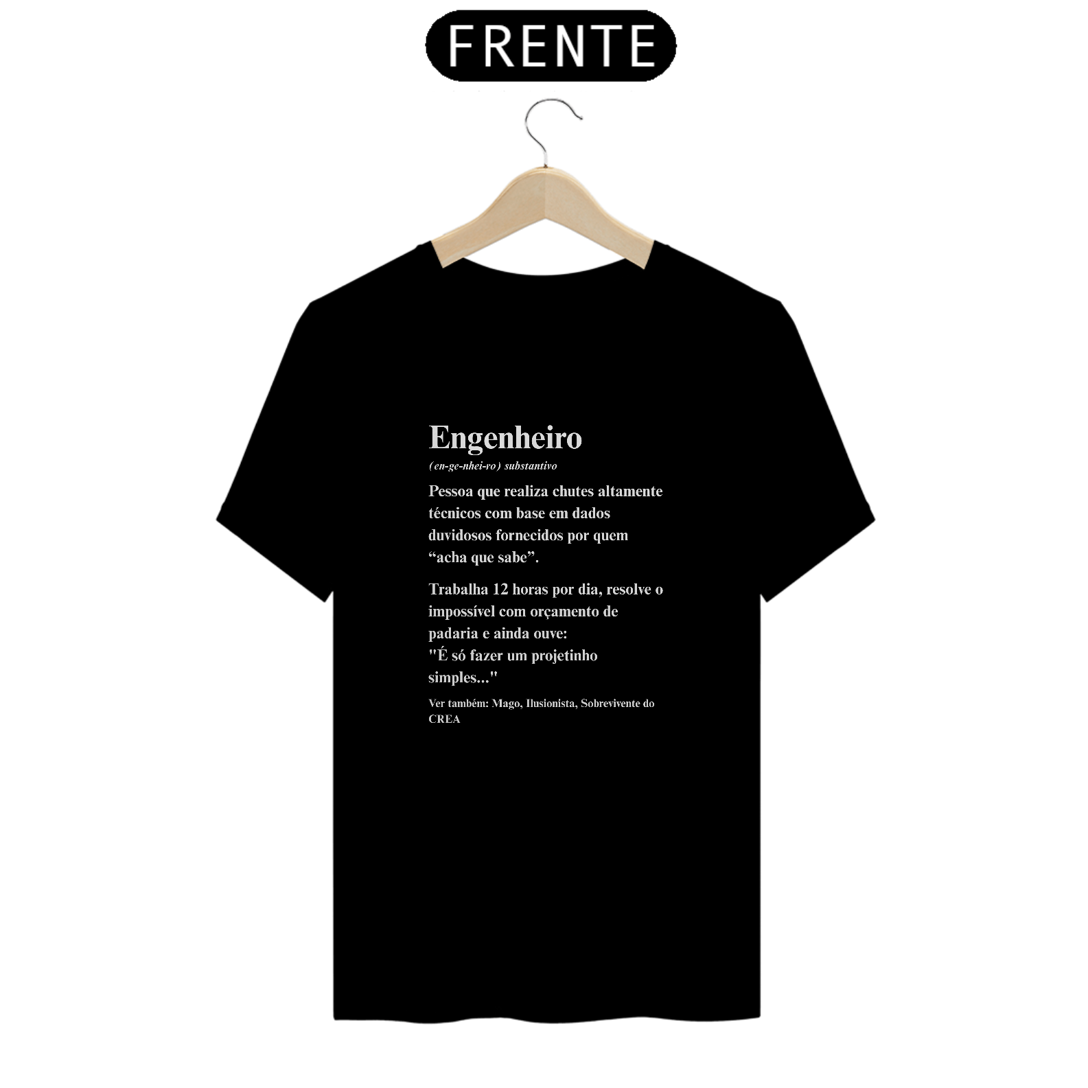 Camiseta Definição de Engenheiro - Frente