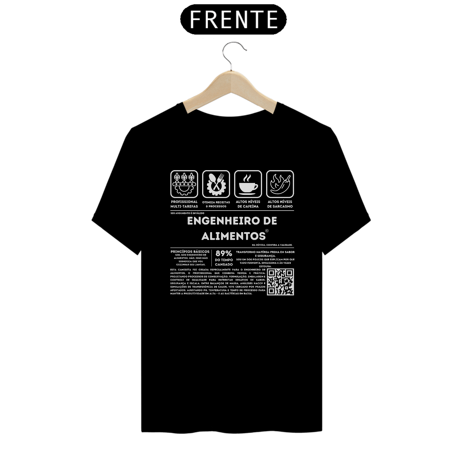 Camiseta Engenheiro de Alimentos 