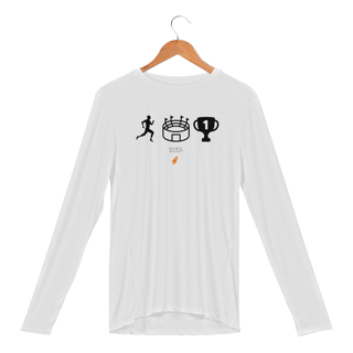 Camisa Manga Longa Sport Dry Uv - Corram de tal modo que alcancem o prêmio 1 Coríntios 9:24