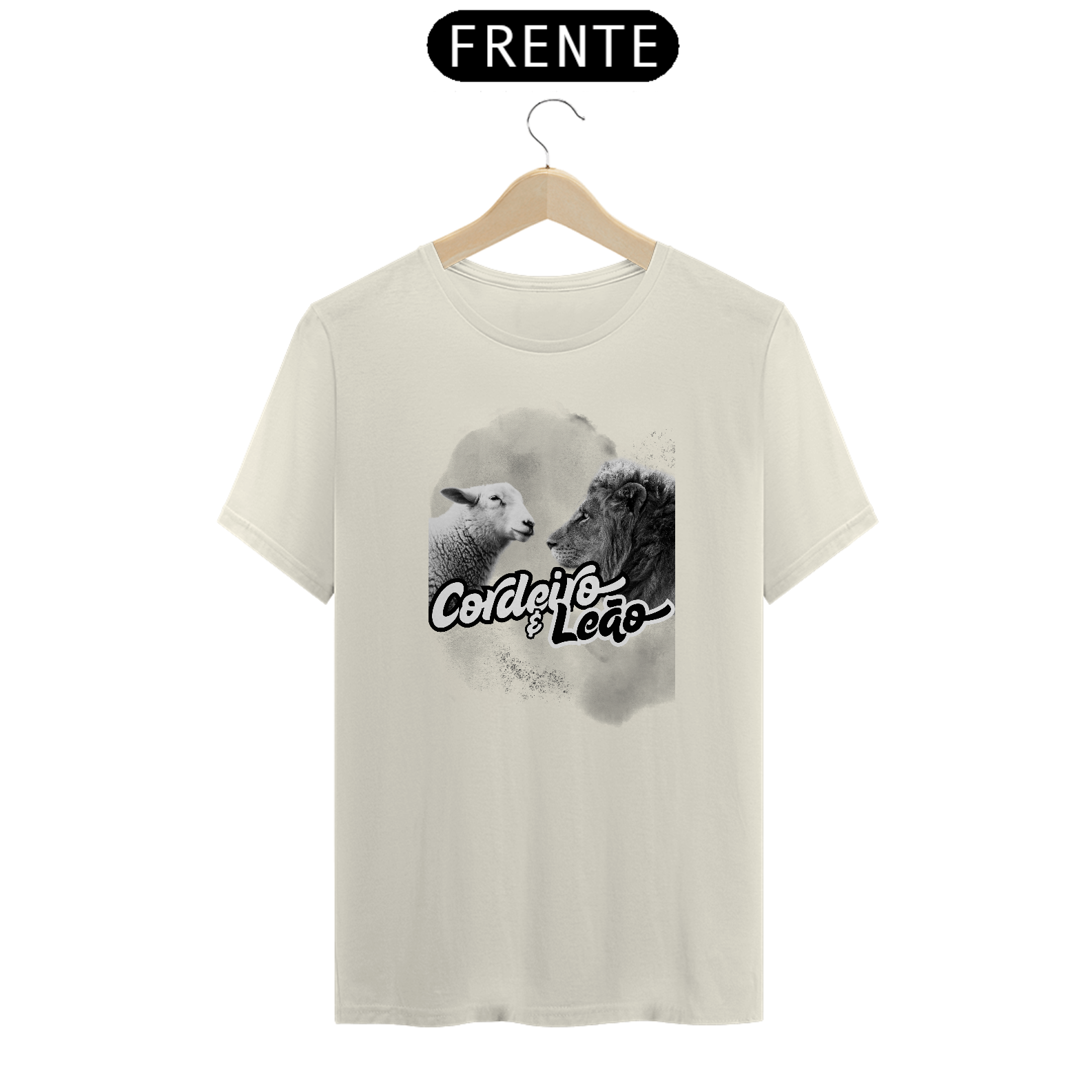 T-Shirt Premium - Cordeiro e o Leão