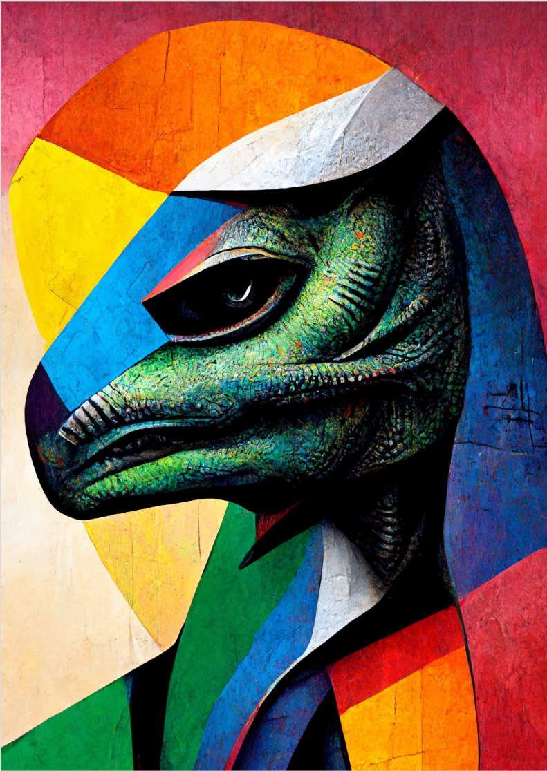 Poster Dinossauro Colorido