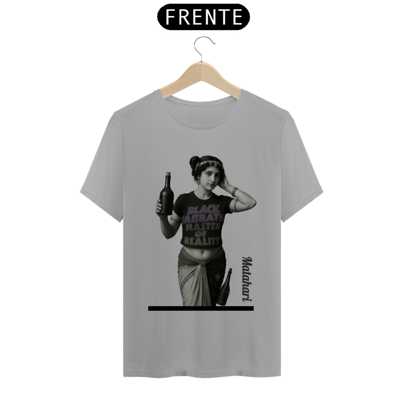 Nome do produto: CAMISETA UNISSEX GARRAFA