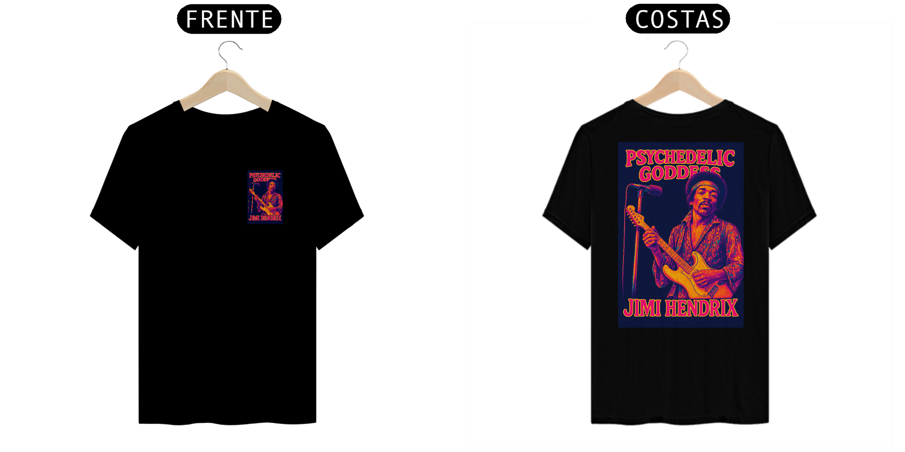 Nome do produto: CAMISETA UNISSEX HENDRIX PSY