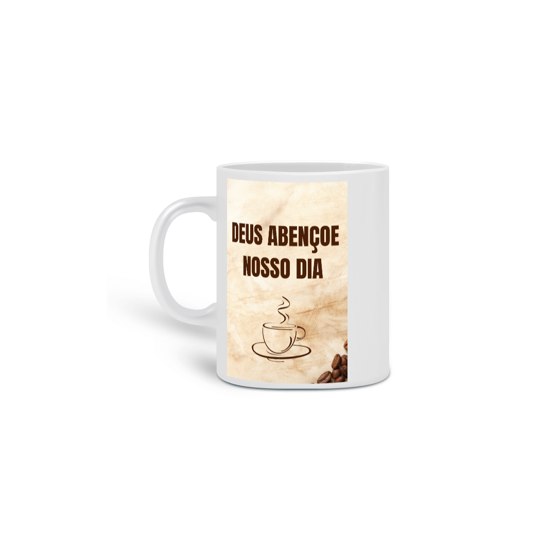 Nome do produto: Caneca - Deus Abençoe Nosso Dia