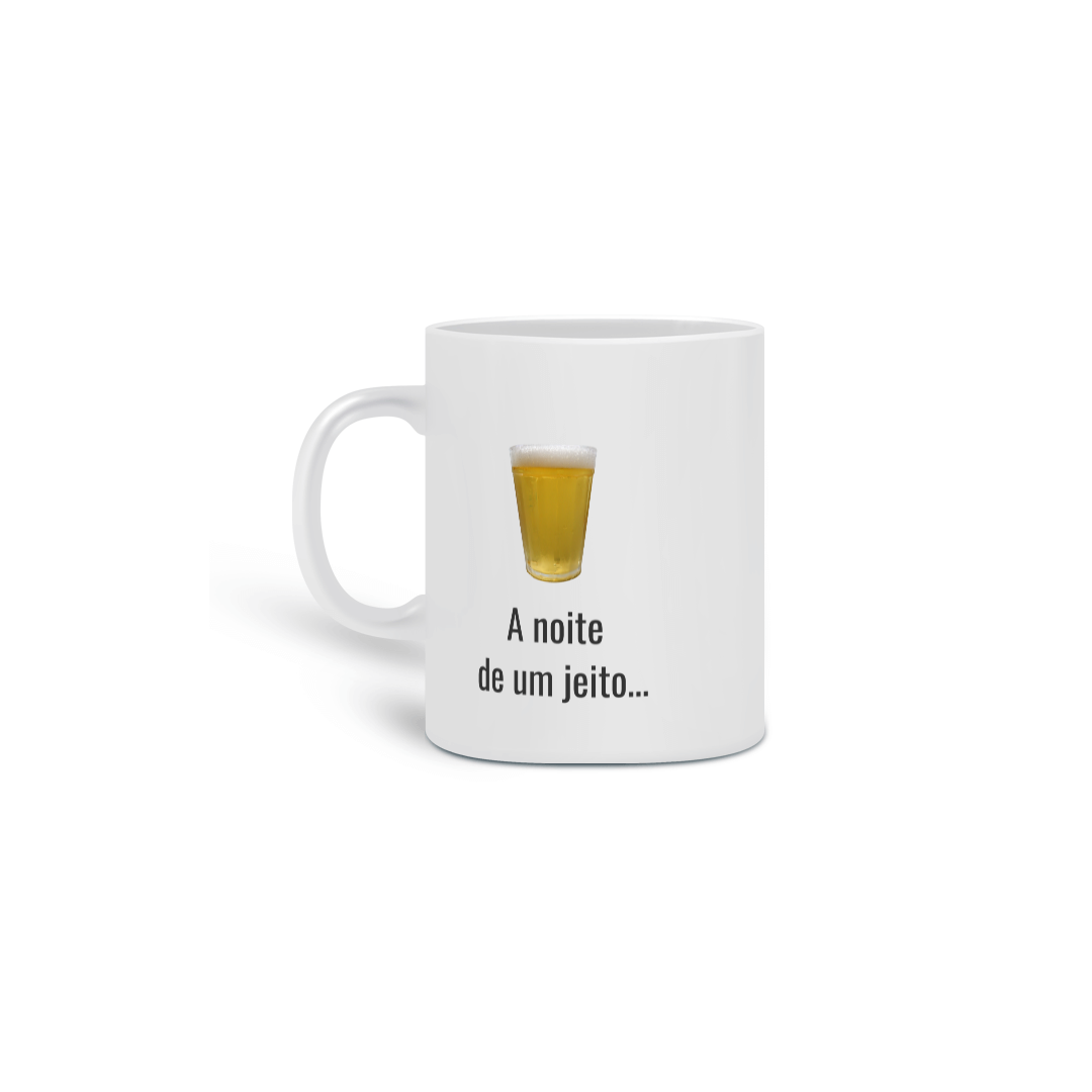 Nome do produto: Caneca Porcelana Humor 