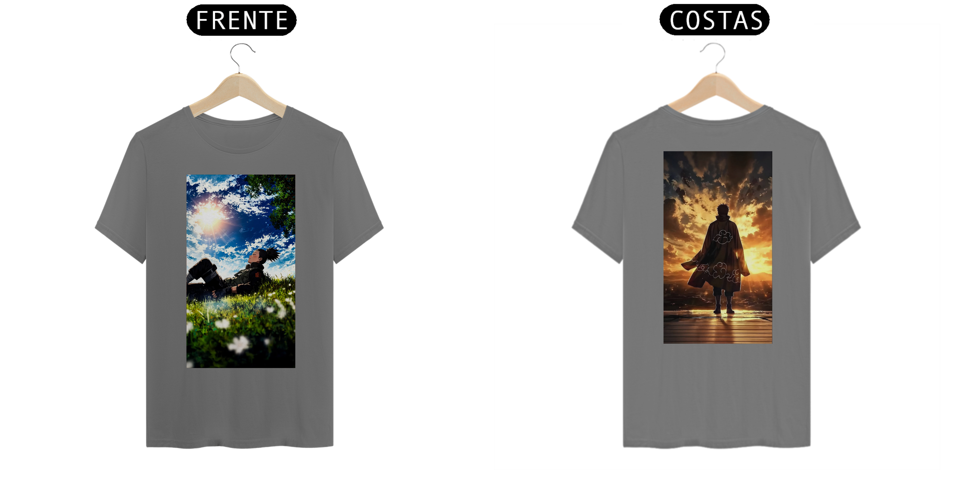 Nome do produto: CAMISA DO NARUTO ESTAPADA COM DESENHO 