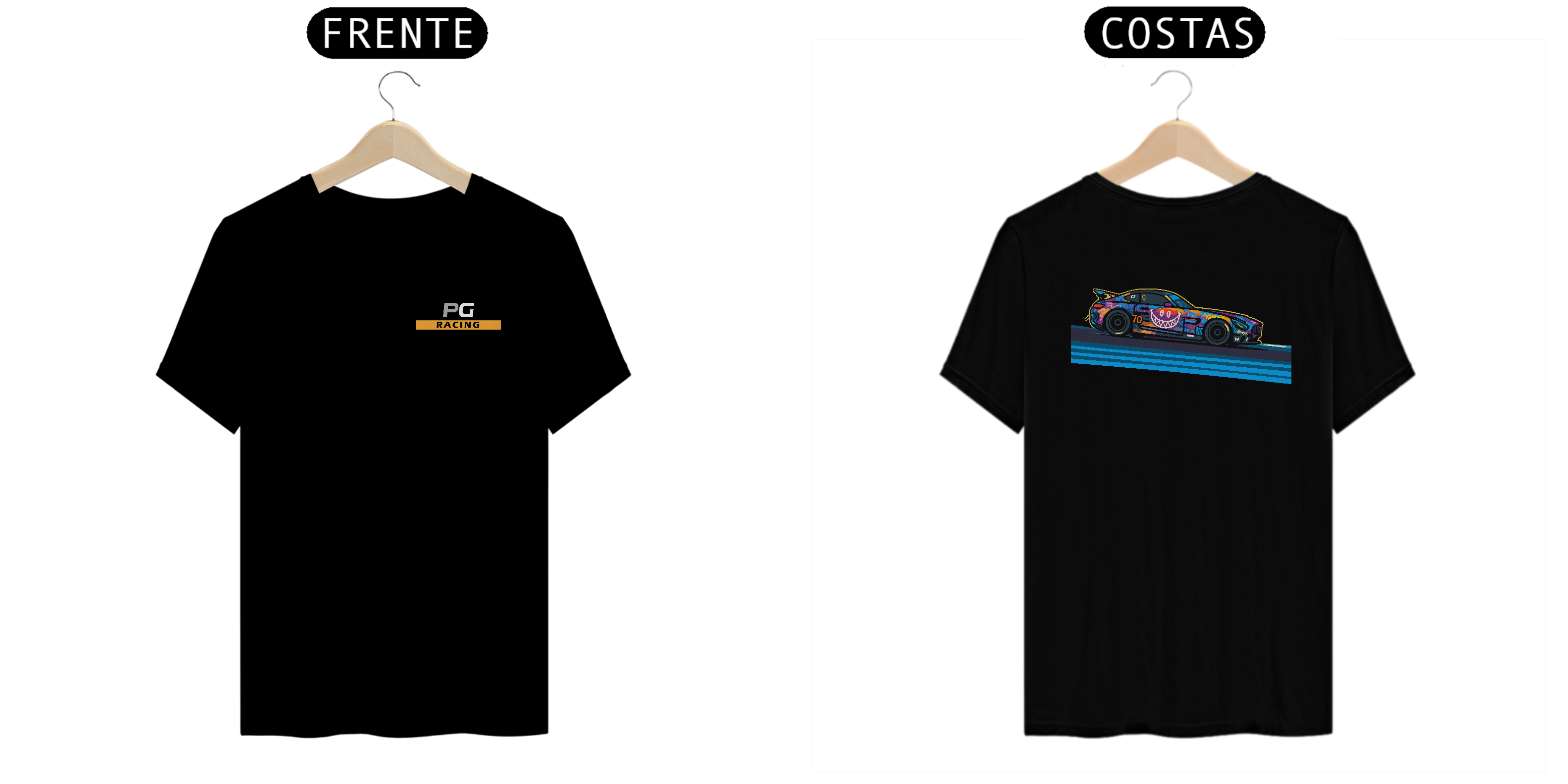 Camiseta AMG GT4 Cartoon - Frente e Costas