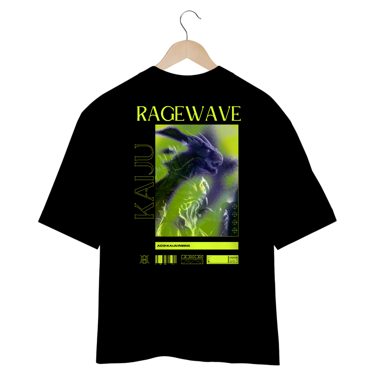 Nome do produto: CAMISETA OVERSIZED KAIJU