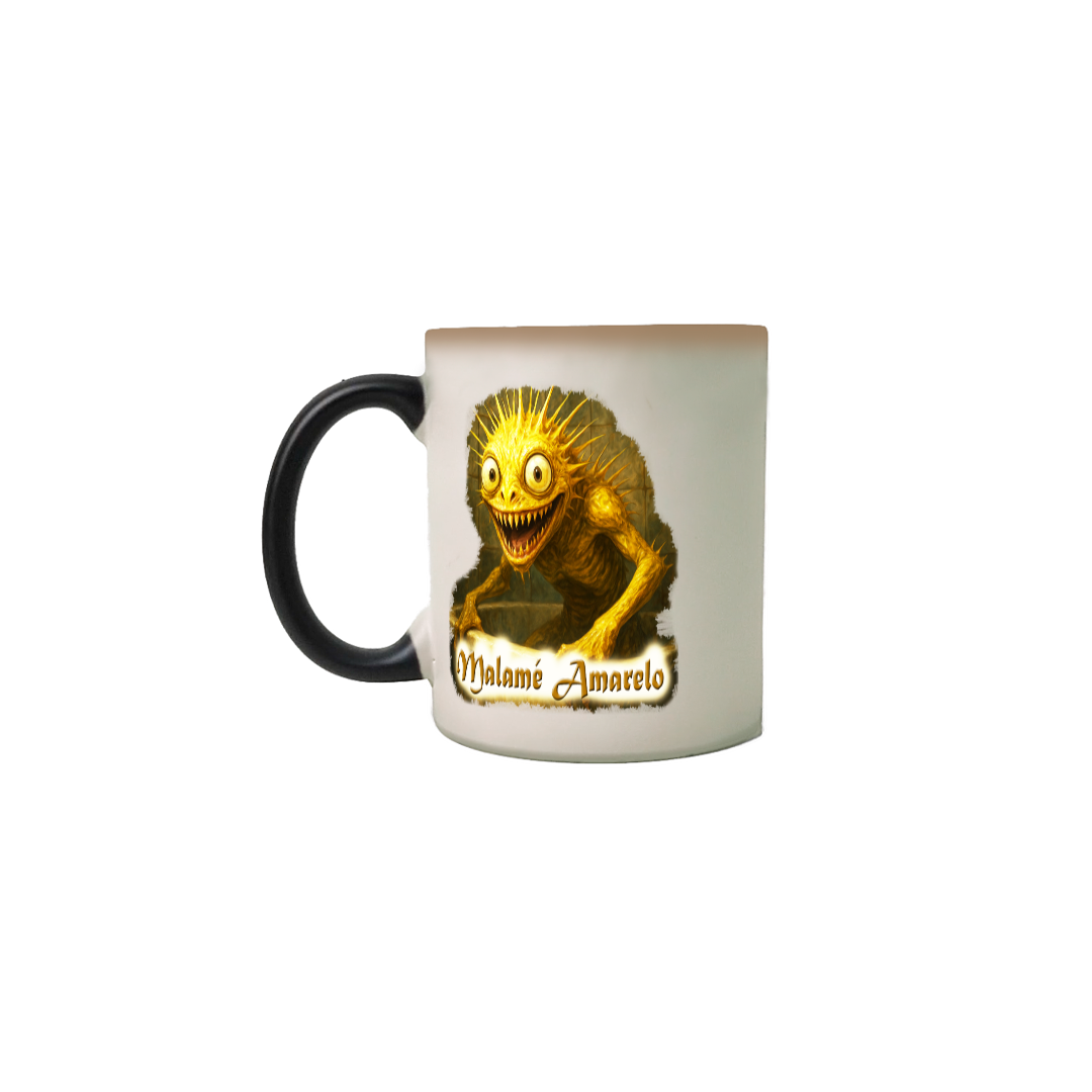 Nome do produto: CANECA MALAMÉ AMARELO MÁGICO