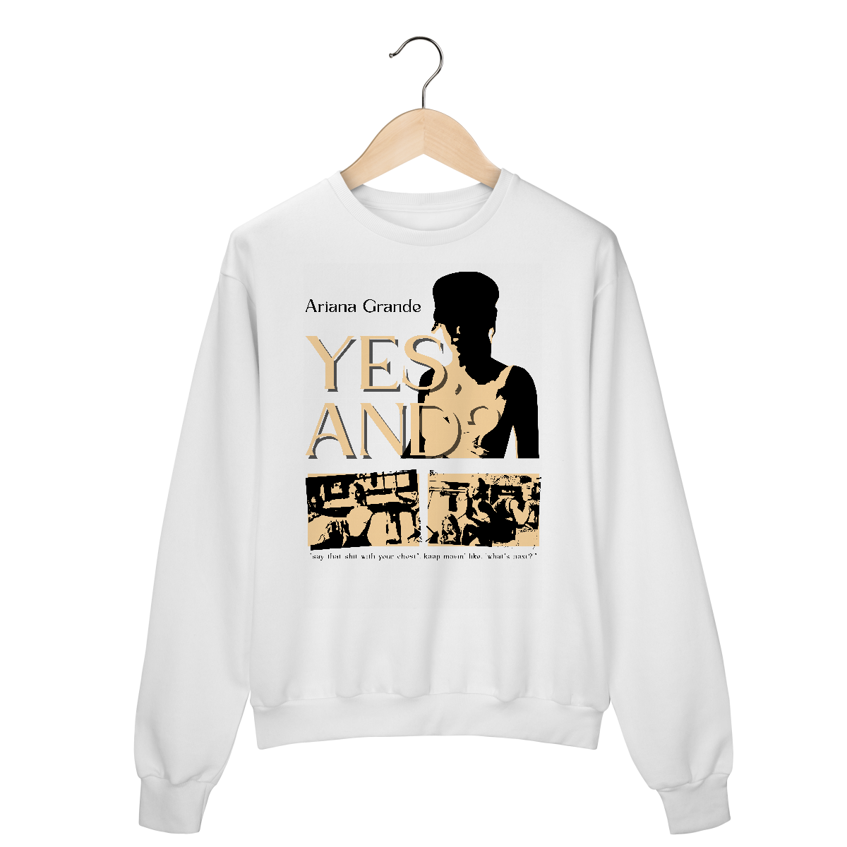 Moletom - Yes, and? - creme - Ariana Grande