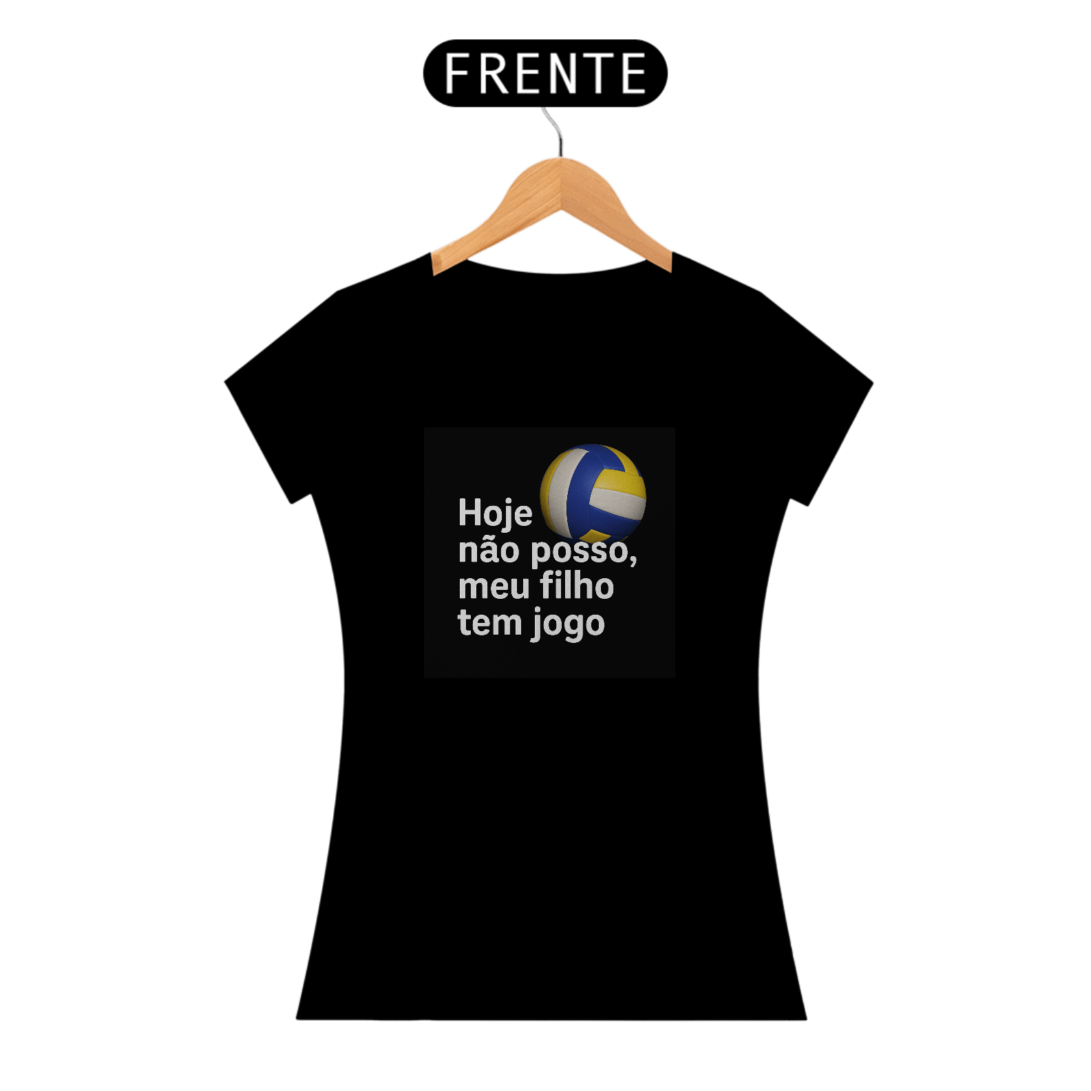 Baby Look Hoje não posso, meu filho tem jogo